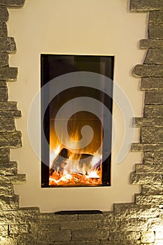 Modern fireplace