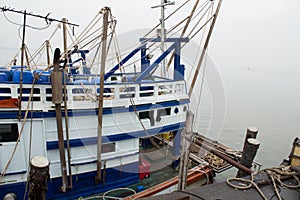 Modern fishing boat