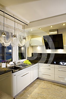 Modern fitted kitchen