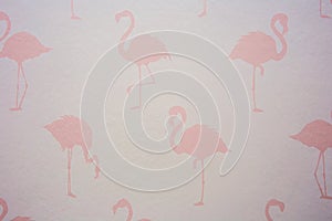 Modern Flamingo lovers background pink texture design