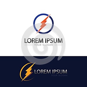 Modern flash icon vector logo for technology, innovation, and fast digital
