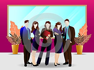 Modern flat character vector illustration