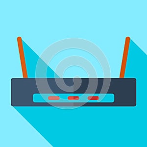 Modern flat design concept icon Wi-Fi router