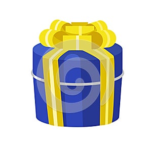 Modern flat Gift icon isolated vector