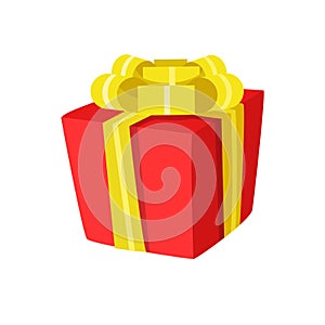 Modern flat Gift icon isolated vector