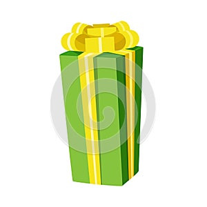 Modern flat Gift icon isolated vector