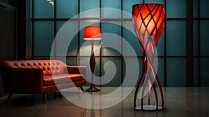 Modern Floor Lamp In London: Sinuous Lines And Mood Lighting