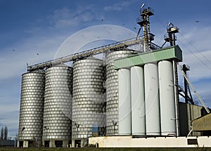 Modern flour mill photo