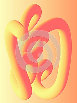 Modern fluid wavy abstract shape gradient composition for poster, banner, flyer or promotion