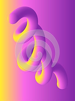 Modern fluid wavy abstract shape gradient composition for poster, banner, flyer or promotion