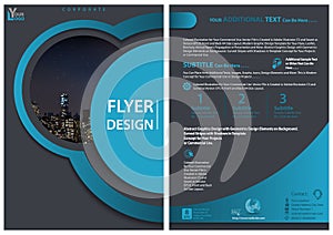 Modern Flyer Template with Geometric Design