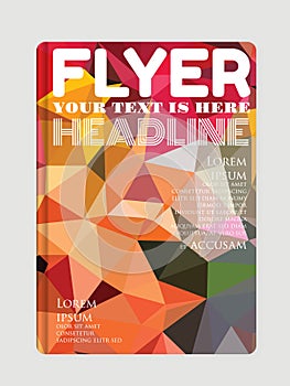 Modern flyers, brochures. Abstract backgrounds, online