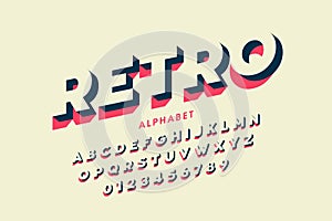 Modern font design in retro style