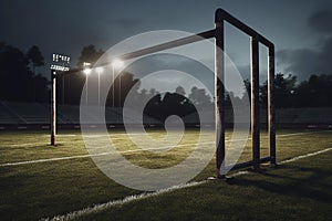 Modern football field goalposts