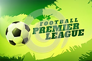 modern football premier league poster for athlete fitness and activity photo