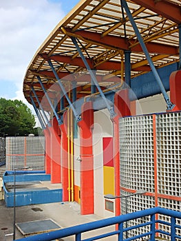 Modern football stadium in Leiria, centro - Portugal