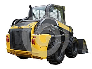 Modern front loader. Isolated on white