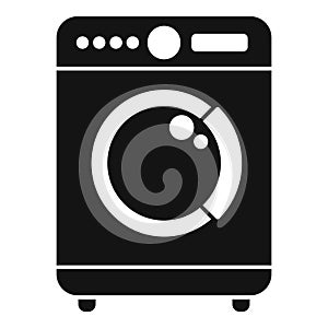 Modern frontload washing machine icon