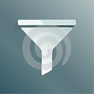 Modern Funnel Icon for Data Filtering and Sales Conversion