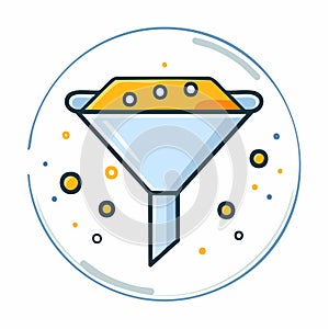 Modern Funnel Icon for Data Filtering and Sorting (1