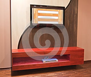 Modern furniture Wall with Plazma TV and Blue Ray photo
