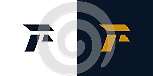 Modern and futuristic F logo design