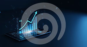 Financial Growth and Data Analysis on Tablet