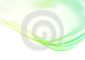 Modern futuristic soft spring swoosh wave lines border background layout. Bright yellow and green hi-tech gradient graphic design