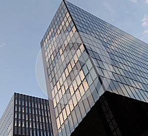 Modern futuristic square framed building