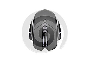 Modern gaming mouse isolated on white.