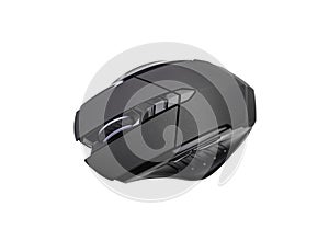 Modern gaming mouse isolated on white.