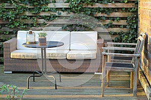 Modern garden design and furniture for trendy lifestyle