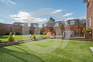 Modern Garden Designed and landscaped with newly Constructed Materials