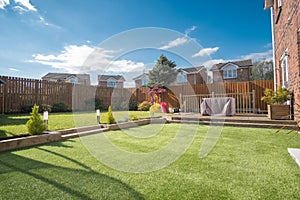 Modern Garden Designed and landscaped with newly Constructed Materials