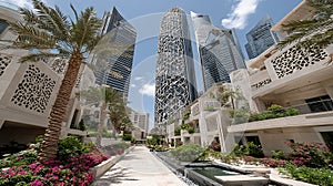 Modern Geometric Architecture at King Abdullah Financial District