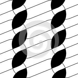 Modern Geometric Background. Fabric Line Pattern