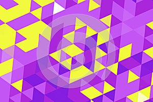 Purple triangle pixel design with geometric abstract pattern. Modern stylish background concept