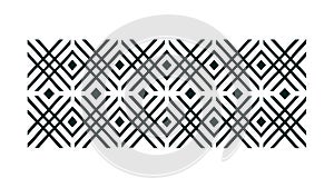 Modern Geometric Chevron Pattern Border, vector design Generative AI