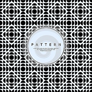 Modern geometric circle flower abstract seamless pattern design vector.