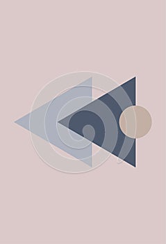 Modern geometric compositions and shapes. Abstract modern background.