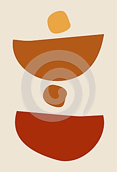 Modern geometric compositions and shapes. Abstract modern background.