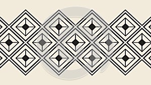 Modern geometric diamond square border vector, abstract design element. vector design Generative AI