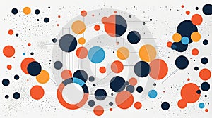 Modern Geometric Dot Pattern in Bold Colors