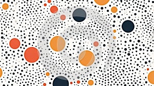 Modern Geometric Dot Pattern in Vibrant Colors