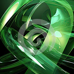 modern geometric green painting background