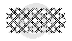 Modern Geometric Grid Pattern: Abstract Interlocking Design, vector design Generative AI
