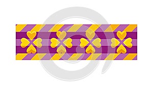 Modern Geometric Grid Pattern Border, vector design Generative AI