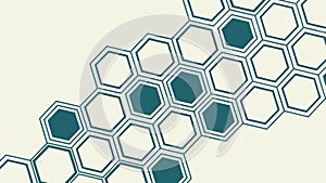 Modern Geometric Hexagon Pattern Vector Background, Abstract Design, vector design Generative AI