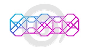 Modern Geometric Hexagon Pattern Vector: Interlocking Design Element, vector design Generative AI