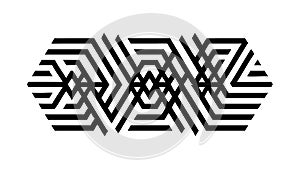 Modern Geometric Hexagonal Pattern for Tech Backgrounds, vector design Generative AI